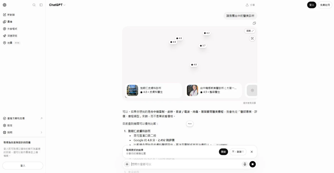 請推薦台中的醫美診所