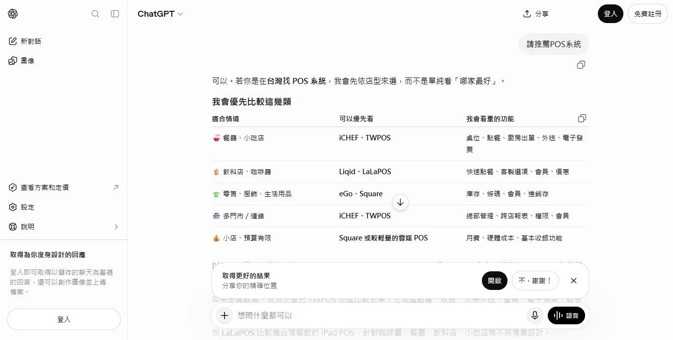 請推薦POS系統